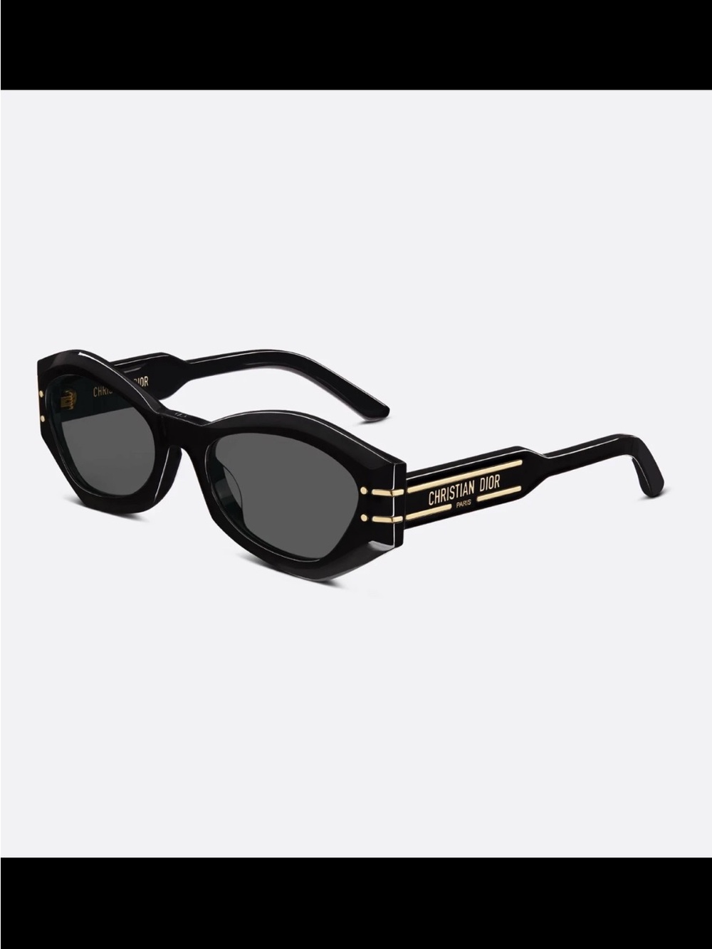 Authentic Christian Dior Signature B1U Butterfly in Black Women's Sunglasses